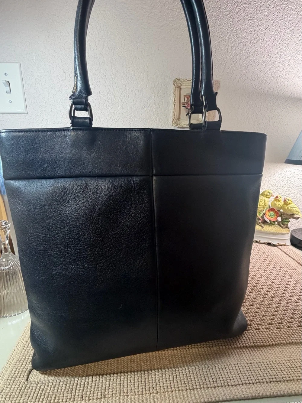 Rare Vintage 1970 Coach Bonnie Cashin Carry Skinny Tote Kiss Lock USA